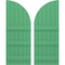 Ekena Millwork Americraft 6-Board (3 Batten) Wood Joined Board-n-Batten Shutters w/ Arch Top, ARW401BQ621X77LPH, PR ARW401BQ621X77LPH - alternate 1